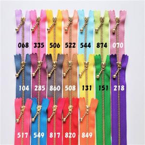YKK 20cm ゴールド(G) 玉付き ファスナーの詳細画像1