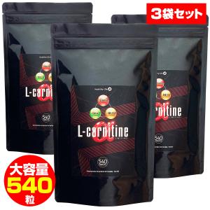 カルニチン サプリ サプリメント L-カルニチンα 540粒 約6ヶ月分 ヘルシーライフ L-carnitineα3袋 ネコポス便