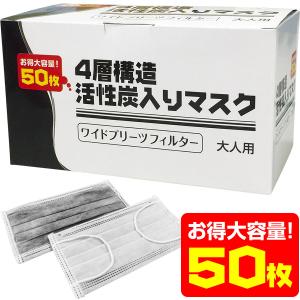 活性炭 マスク 50枚 活性炭マスク pm2.5対応 対策 ...