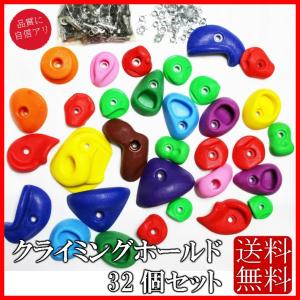 カラークライミングホールド ボルト 爪付きTナット セット