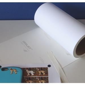 【屋内】水性インクジェット対応マット白シールプリント用コート紙２１cm幅×９ｍ（顔料・染料兼用）