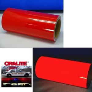 【お試しセール】再帰反射シート レッド　ステカSV-8用20cm幅×2ｍ単位切売