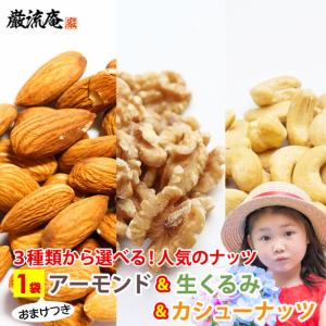 500円 送料無料 3種から 選べる ナッツ アーモンド 100g くるみ 100g カシューナッツ 100g おまけつき ポイント消化 お試し paypay Tポイント消化｜hmgift