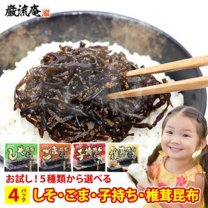4種類から 選べる 昆布 佃煮 4パック セット しそ昆布