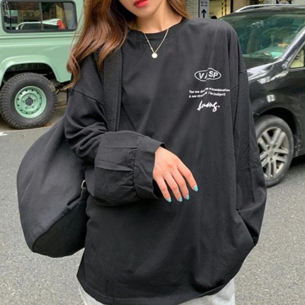 レディース Tシャツ カットソー 長袖 ロンT tシャツ ロングスリーブ トップス クルーネック プ...