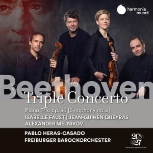 Beethoven ベートーヴェン / 三重協奏曲、交響曲第2番（三重奏曲版）　イザベル・ファウスト、ケラス、メルニ