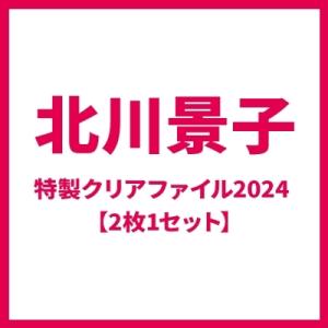 北川景子 特製クリアファイル2024（2枚1セット）  〔Goods〕