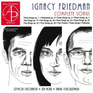 フリードマン、イグナーツ（1882-1948） / 歌曲全集　シェン・アジャーシュ、シモン・ホイナツ...