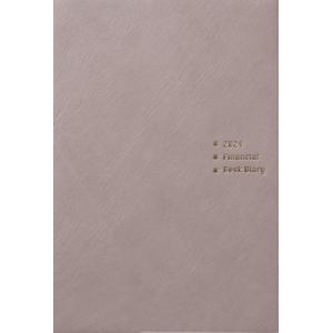 Financial Desk Diary(グレージュ) 2024年版手帳 / 近代セールス社  〔本...