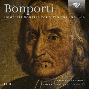 ボンポルティ （1672-1749） 2台のヴァイオリンと通奏低音のためのソナタ全集 ラビリンティアルモニチ （4CDの商品画像