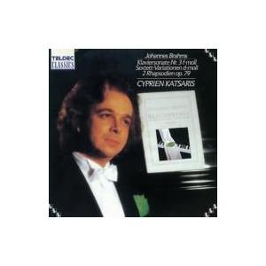 Brahms ブラームス / ピアノ・ソナタ第３番　シプリアン・カツァリス（ｐ） 国内盤 〔CD〕