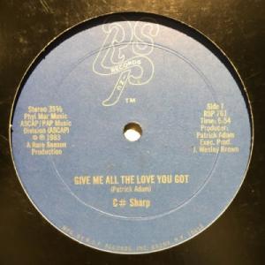 【HMV渋谷】C SHARP/GIVE ME ALL THE LOVE YOU GOT(RSP761...