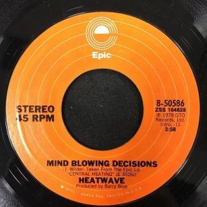 【コピス吉祥寺】HEATWAVE (DS)/MIND BLOWING DECISIONS / BEA...
