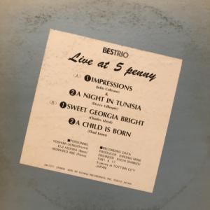 【コピス吉祥寺】BESTRIO/LIVE AT 5 PENNY(LM1271)