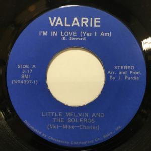 【HMV渋谷】LITTLE MELVIN AND THE BOLEROS/I'M IN LOVE (YES I AM) / JEALOUS LOVER(NR4397)