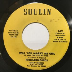 【HMV渋谷】PHILHARMONICS/WILL YOU MARRY ME GIRL(149)