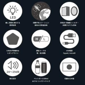 フジコー 空気清浄機 アカリア ホワイト ブラ...の詳細画像4
