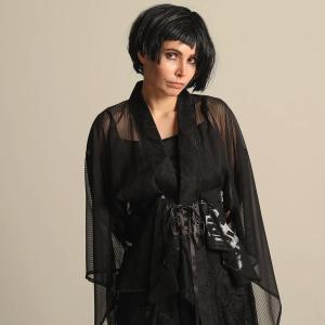 h.NAOTO コルセット 帯 漢字 ゴシック パンク モード Kimono Obi Corset