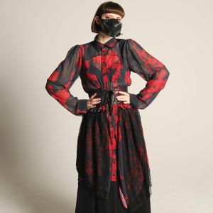 h.NAOTO コルセット ベルト 血の薔薇 ゴシック ゴスロリ モード Blood rose Dragon Leather corset