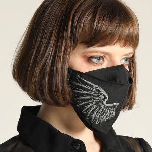 h.NAOTO お洒落マスク 立体マスク Mサイズ  天使の翼 ゴシック パンク モード Angel wing MOUTH SHIELD / M