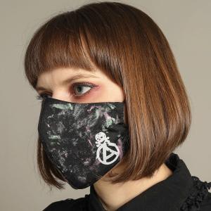 h.NAOTO Mサイズ 布マスク お洒落マスク ゴシック パンク パンキッシュ Anarchy paint Mask Wear