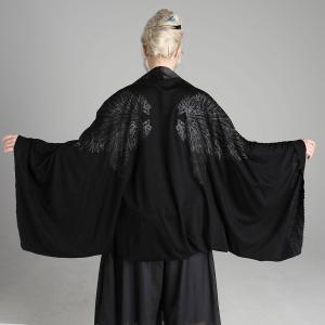 h.NAOTO カーディガン 筒型羽織 天使の翼 和ゴス 和パンク V系 KIMONO Angel wing Cardigan