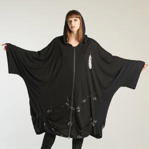 h.NAOTO パーカー 天使の翼 ビッグサイズ ゴシック モード Angel Wings Cloak Hoodie
