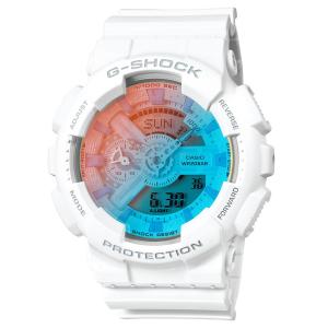 カシオ【G-SHOCK】ホワイト×ブルー グラデーション◆GA-110TL-7ADR(国内品番GA-110TL-7AJF同型)