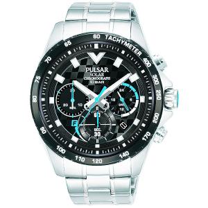 セイコー SEIKO パルサー PULSAR ソーラークロノグラフ腕時計 PZ5105X1｜hnshop2020