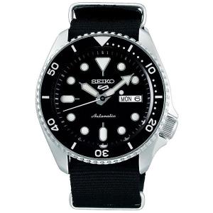セイコー 5 SEIKO ファイブ スポーツ 自動巻(手巻き付き) 腕時計 SRPD55K3 ブラック (国内SBSA021同型)｜hnshop2020