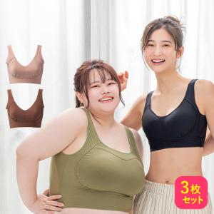 公式 Nmerry 【3枚セット】 育乳ブラ エヌメリー  大きいサイズ  ナイトブラ  補正下着 ノンワイヤー おうちブラ インナー 下着 ホームウェア｜HRC公式ストア Yahoo!店