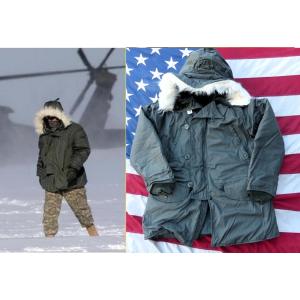 未使用 米軍実物 2003” 極寒用 パーカー N-3B MEDIUM 85x