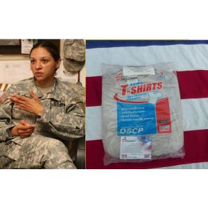 米軍実物 2010” デザートサンド Ｔ−シャツ 3枚　MEDIUM　Moisture Wickin...