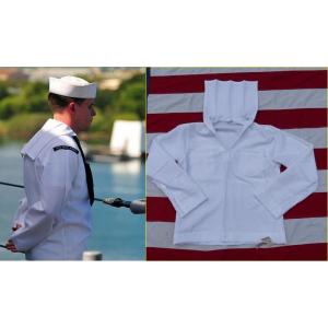 US. NAVY セーラージャケット［ホワイト］《実物・未使用品》海軍