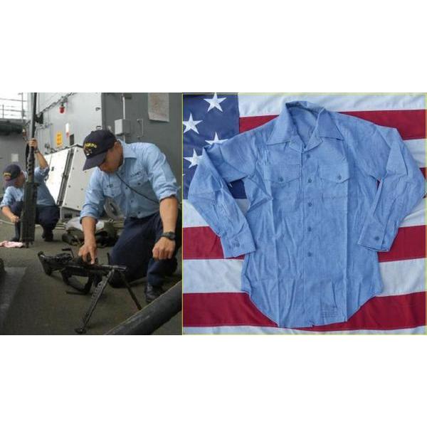 米軍実物 ＮＡＶＹ シャンブレー ユティリティー Ｓ 1981” 60