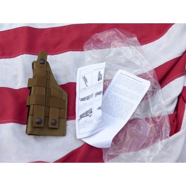 米軍実物 USMC　MOLLE　タクティカルホルスター　コヨーテ　09x