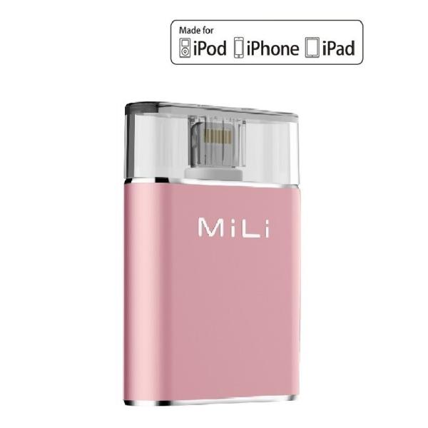 MiLi iphone 容量 増やす 外付け MFI 認証 iData Pro USBメモリ iPa...