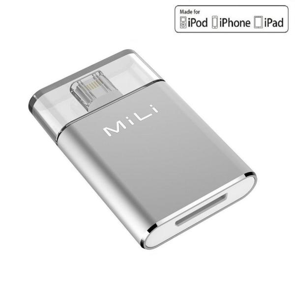 iPhone USBメモリ 128GB MFI MacBook 等 iData Pro シルバー