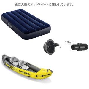 インテックス 空気入れ 電動ポンプ プール 浮...の詳細画像5