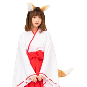 けもみみしっぽセット きつね 狐 耳 尻尾 き...の詳細画像3