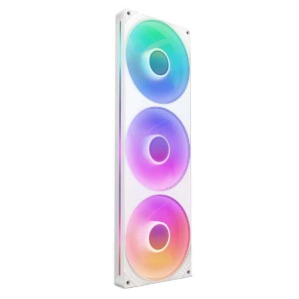 NZXT F420 RGB Core White シングルフレームユニットにファン3基を統合 420...
