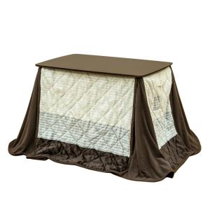 ブラウン 長方形 ダイニングコタツ90×60cm KT-D90BR こたつテーブル