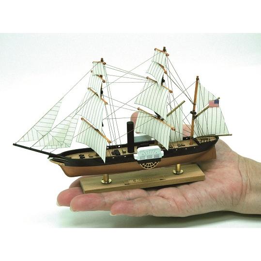 ミニ帆船　NO3 黒船　木製帆船模型　UDJ-F-NO3-KUROFUNE-MINI