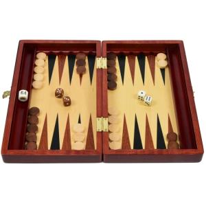 バックギャモン Backgammon 木製 ボードゲーム 人気 28cm×33.5cm ボード ピー...