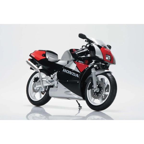 アオシマ  1/12 完成品バイク Honda NSR250R '89 ブラック×シードシルバーメタ...