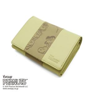 ピーナッツ PEANUTS スヌーピー SNOOPY 二つ折り財布 Brushing 73520