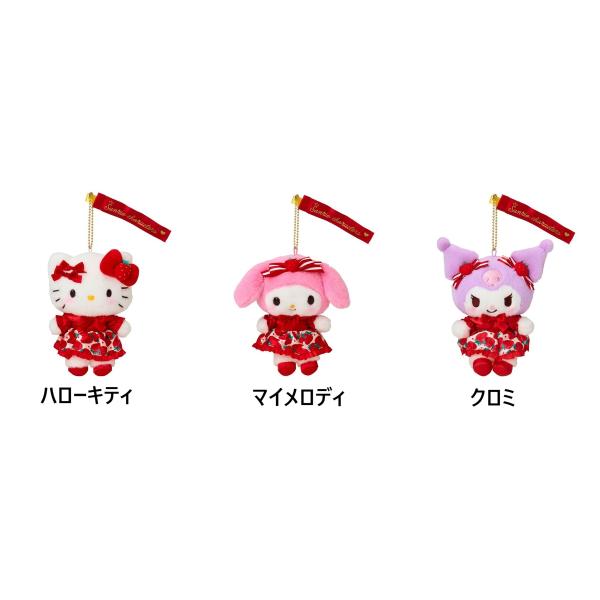 サンリオ★マスコットホルダー　いちご新聞50周年(ハローキティ・マイメロディ・クロミ)3種類