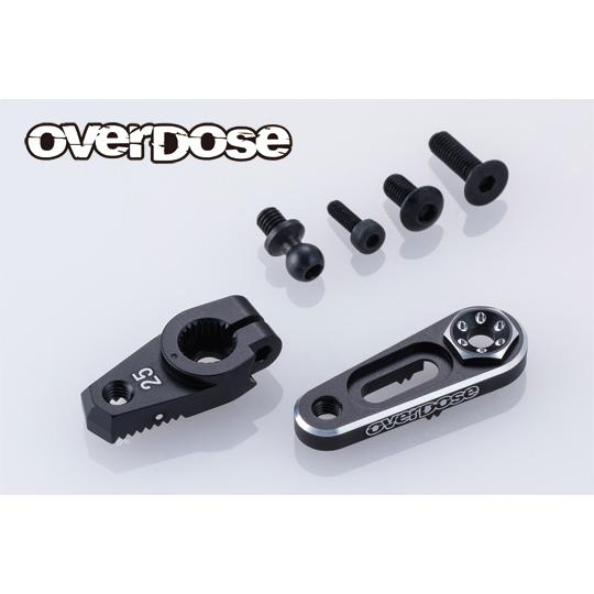 ★OVERDOSE ★ OD3889 「　JT アルミダイレクトサーボホーンType-2 (  ブラ...