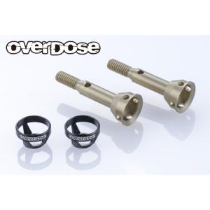 OVERDOSE アルミワンピースアクスルシャフトType-2 （5mm） OVERDOSE ☆OVERDOSE ☆ OD3983 「 アルミワンピースアクスルシャフト