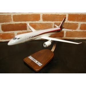 【頑張れ！MRJ】 1/100  Mitsubishi MRJ90(MRJ200)  （三菱航空機MRJ ） 国産リージョナルジェット　 木製模型　ソリッドモデル｜hobby-shop-ks